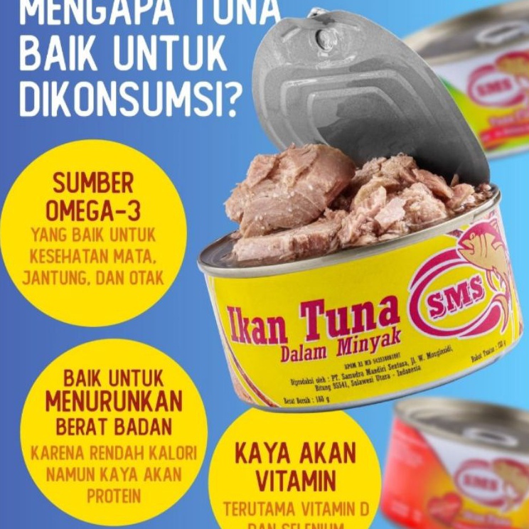 

Terbaru☆➫ TUNA KALENG DALAM MINYAK (ORIGINAL）180gr W94 ➜