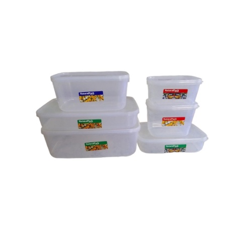 Toples Natural Pack KMT Toples Makanan Kue Kering Transparan Sealware Plastik Komet Star