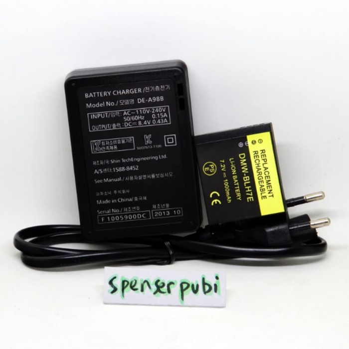 DISKON SPESIAL PAKET CHARGER BATERAI PANASONIC LUMIX DMC-GM1 GM5 GF7 DMW-BLH7 DE-A98 TERBARU