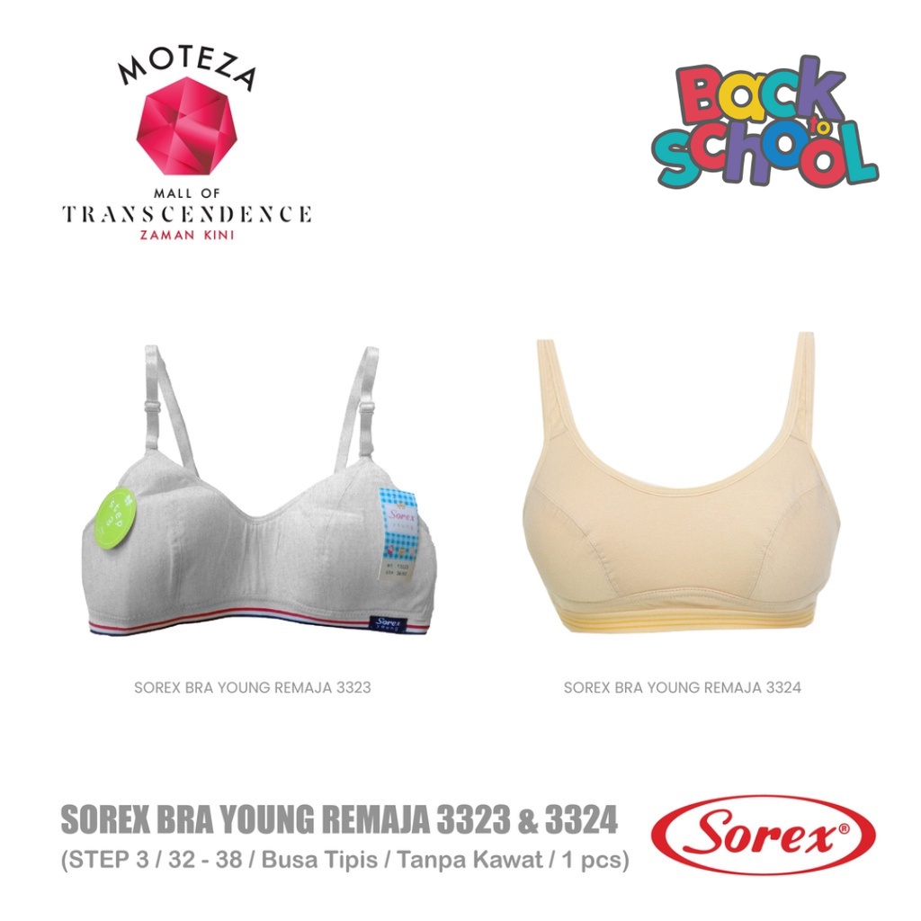 Sorex Young Bra BH Anak Remaja - Y 3323 ; 3324 - Step 3 (PILIH WARNA)