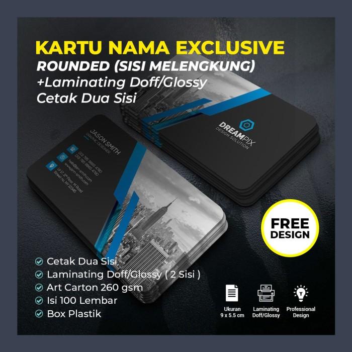 

Cetak Kartu Nama 2 Sisi & Laminating Doff Rounded Corner (Free-Design)