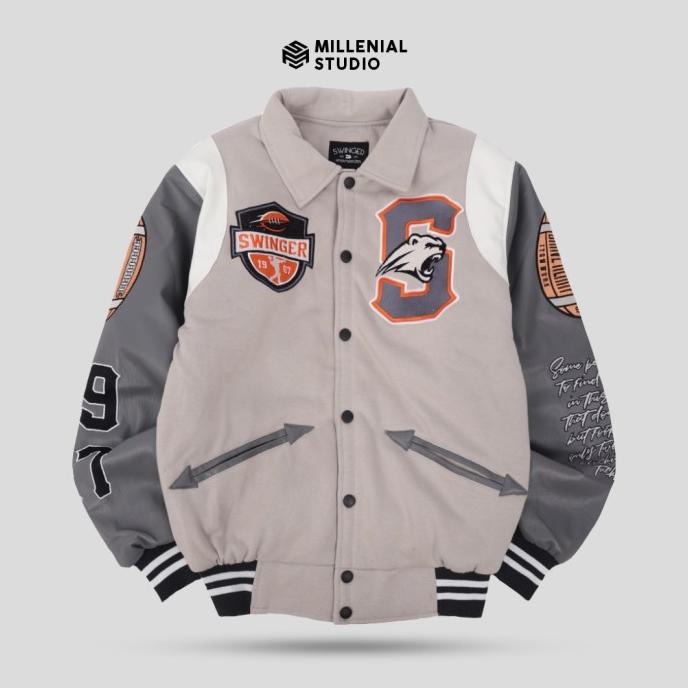 Varsity Jacket Brave Heart Vol 2 Bordir Original Jaket Varsity Kerah