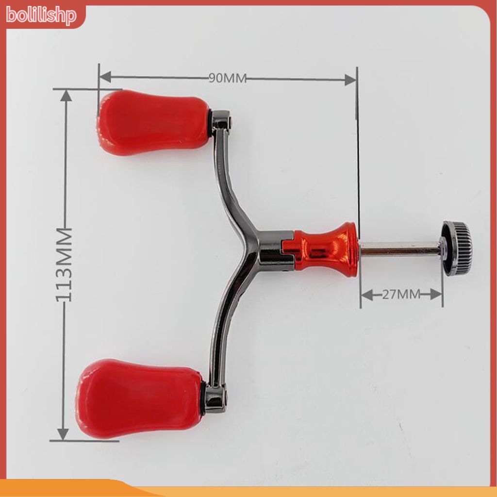 [Bolilishp] fishing Reel Handle Desain Ergonomis Tahan Korosi Reusable Double Handle Instalasi Mudah Pegangan Gulungan Pancing Double Knob Grip Pengganti Perlengkapan Memancing