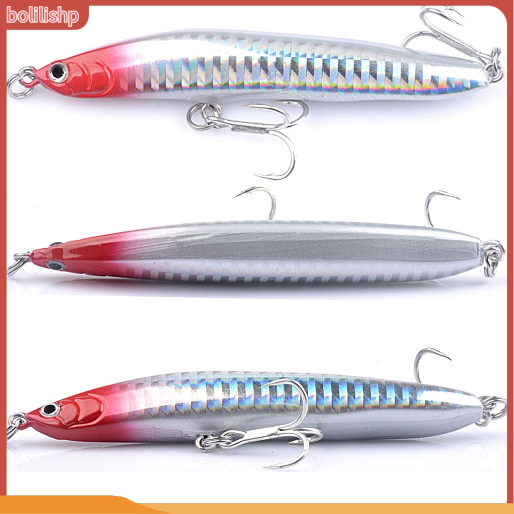 [Bolilishp] 19g/9.5cm Pemikat Pancing Warna Terang Efisien 3D Fisheyes Universal Simulasi Menangkap Ikan Kait Tajam Pengecoran Panjang Tenggelam Pensil Buatan Umpan Keras Peralatan Memancing