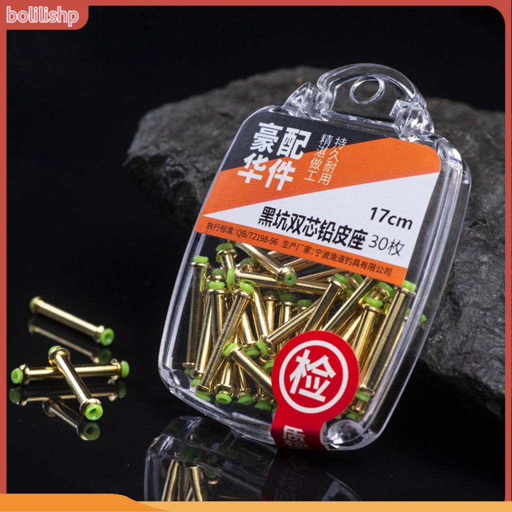 [Bolilishp] 30 Pcs/Set Kursi Memancing Ukuran Kecil Awet Kokoh Shell Double Core Struktur Anti Karat Fishing Tackle Stainless Tidak Bahaya Memancing Kawat Selang Logam Gadget Untuk Memancing