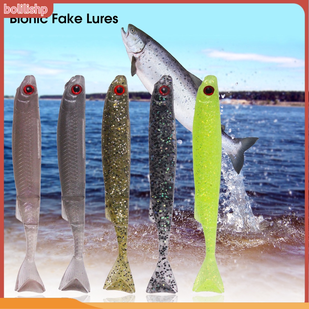 [Bolilishp] 6pcs Umpan Pancing Menggoda Mirip Hidup Hidup Hidup Ripper Shad Fishing Lure Untuk Angling