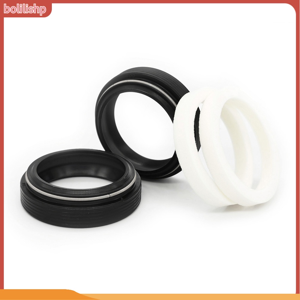 &lt;Bolilishp&gt; 2Pcs Bike Bicycle Front Fork Dust Seal with Sponge Ring for Fox Rockshox Xfusion