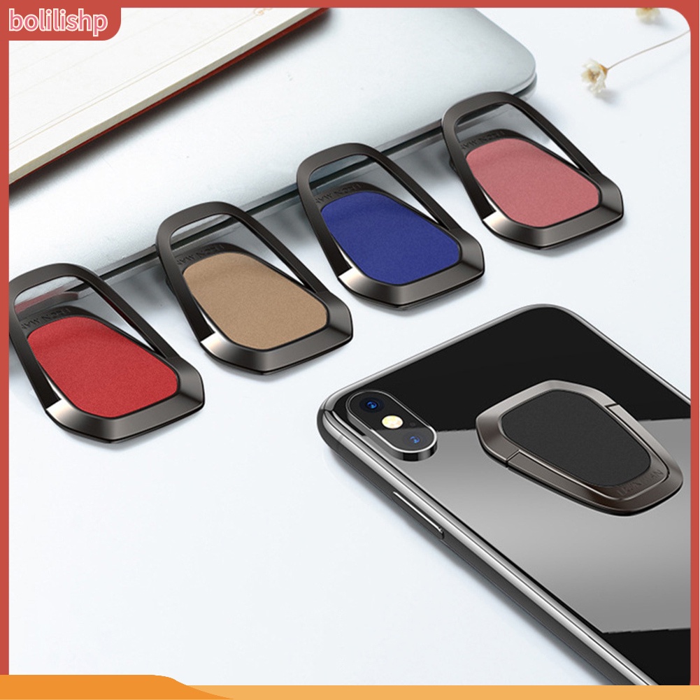 &lt;Bolilishp&gt; S Ring Holder HP Bahan Metal Ultra Tipis Anti Slip Rotasi 360 Derajat