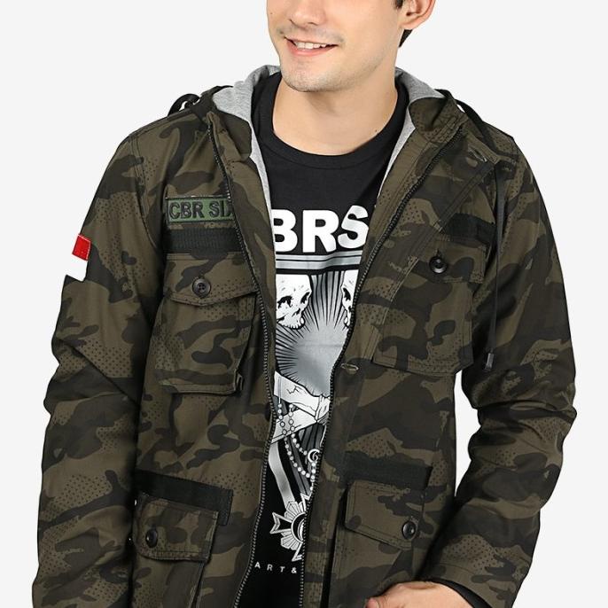 Jaket Loreng Army Pria High Quality TNI Tentara Abri Garansi Original