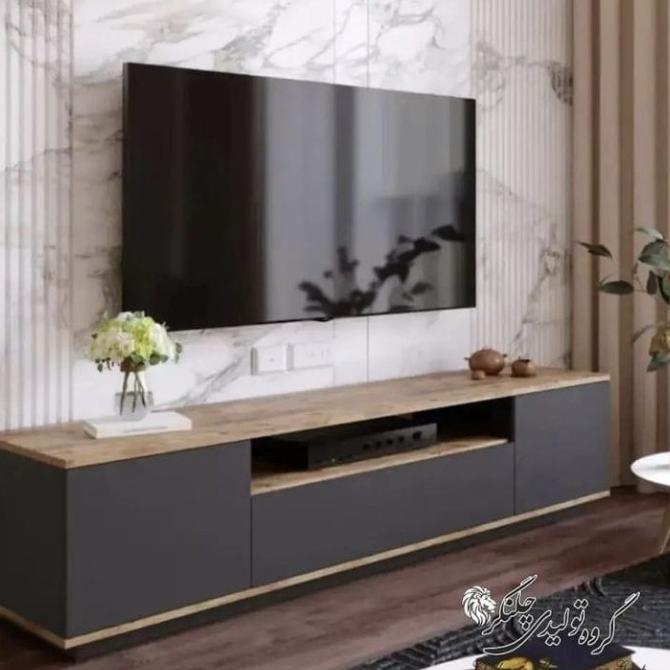 Meja Tv Bufet Tv Hpl Lemari Tv Minimalis Modern