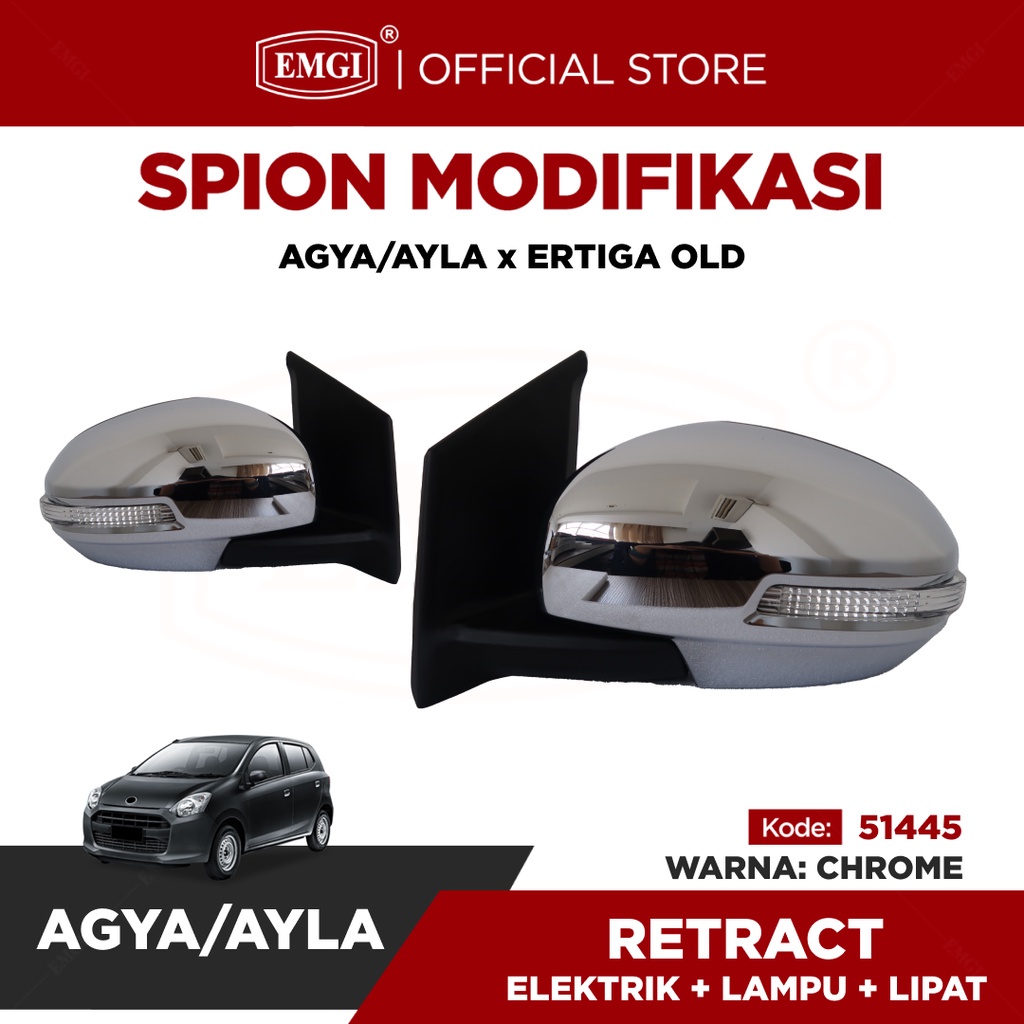 Modifikasi Spion Mobil Ayla/Agya Housing Ertiga - Lipat