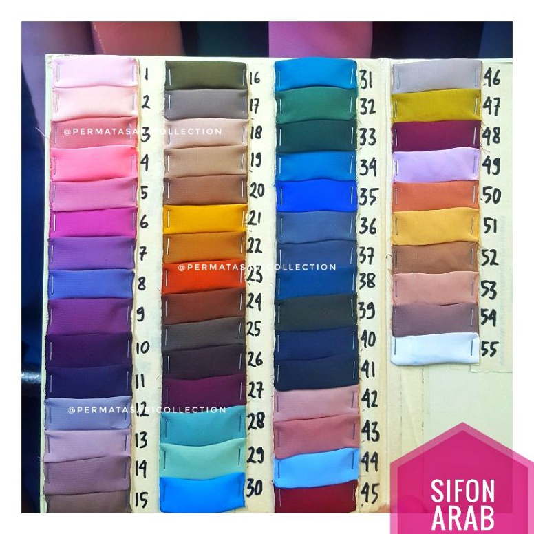 Sifon Silk Silky Bahan Kain Chiffon Arab Burj Al Arab Emarat Premium Warna Jetblack Jet Black Metera