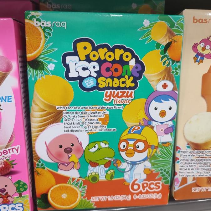 

;&;&;&;&] PORORO BING BING ICE CONE YUZU 54 GR 6 PCS