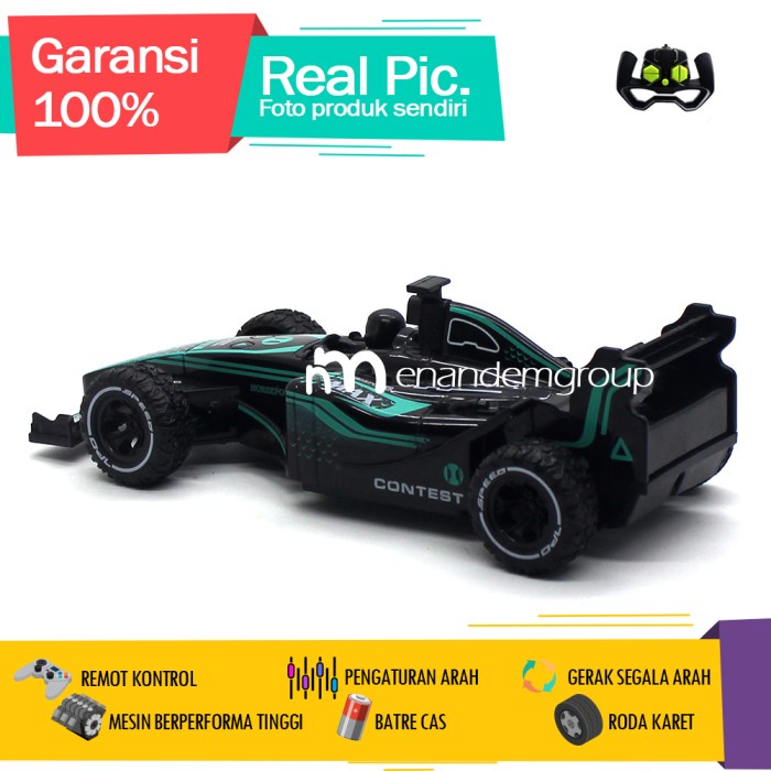 Mainan Mobil Remot Kontrol Rc Balap Formula Turbo Batre Cas Super Fast