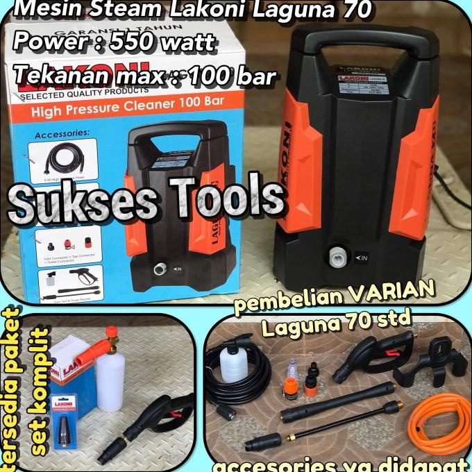 Laguna 70 + Nozzle Cuci Snow Wash Mesin Steam Lakoni Jet Cleaner