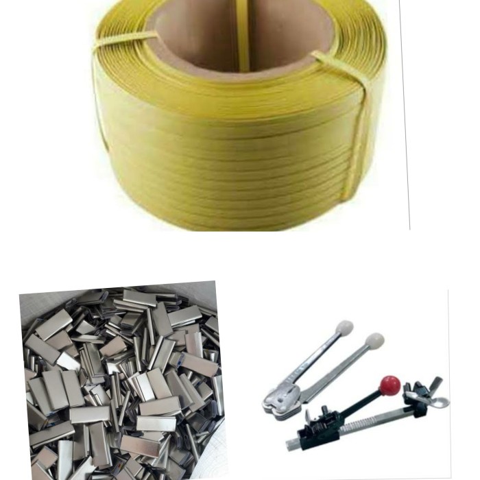 TERMURAH PAKET ALAT PACKING PLASTIK SET TERDIRI ALAT STRAPING + KLEM + TALI