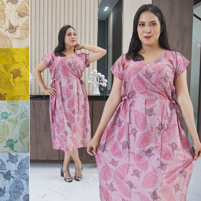 qnjm -71 Daster Kimono Jumbo LD 120 Busui Friendly 958)