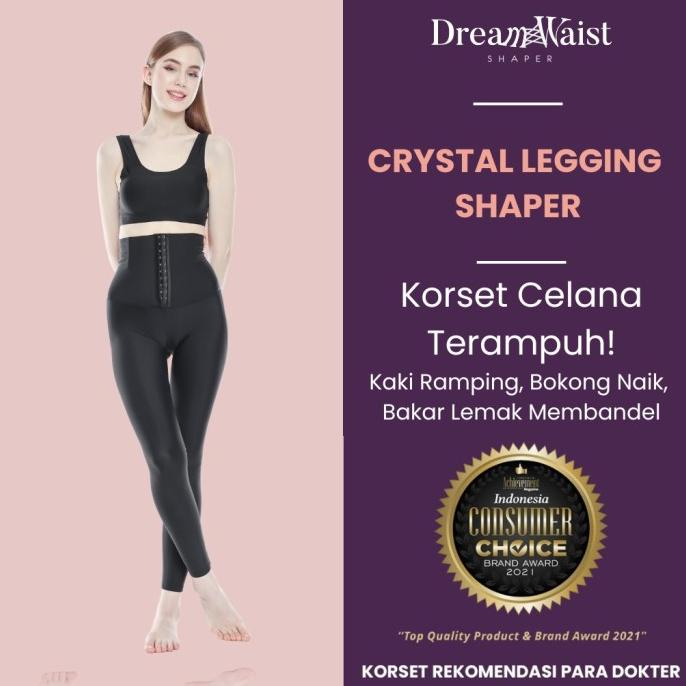 KORSET KAKI PEMBAKAR LEMAK TERAMPUH: CRYSTAL LEGGING SHAPER