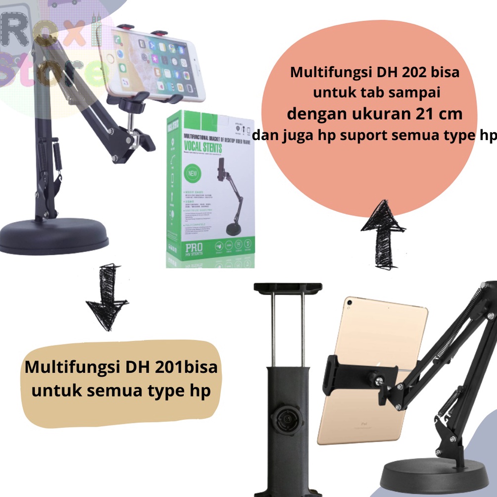 Bagus Banget Stand Holder Hp Meja Holder Putar Penyangga Broadcasting Multifungsi N9M