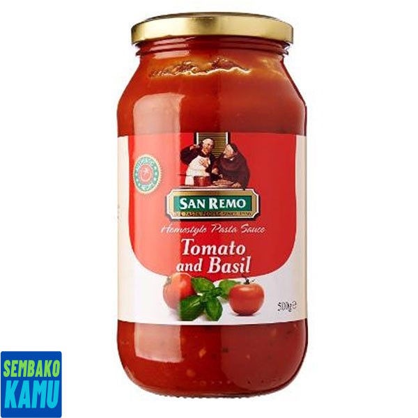 

Sanremo Tamato & Basil Pasta Sauce 500 gr - Pasta