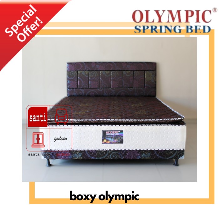 Theskinnyone- Springbed Boxy Fullset Olympic 160X200 Garansi 10Th