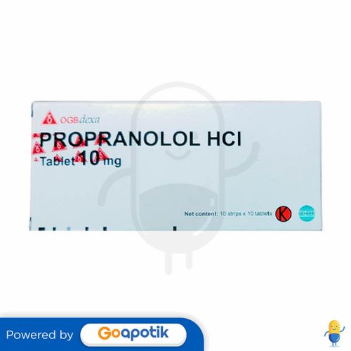 PROPRANOLOL OGB DEXA MEDICA 10 MG BOX 100 TABLET