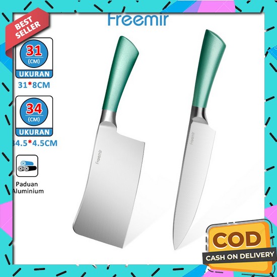 Pisau Dapur Super Tajam Set Satu Paket Peso Tajem Anti Lengket Aneka Warna Cantik Untuk Buah Sayur D