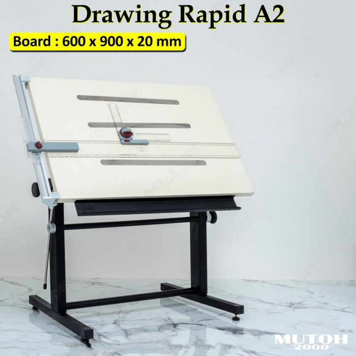 

Aurealiamall Meja Gambar A2, Drawing Board A2 Free Rotring Mechanical Pencil