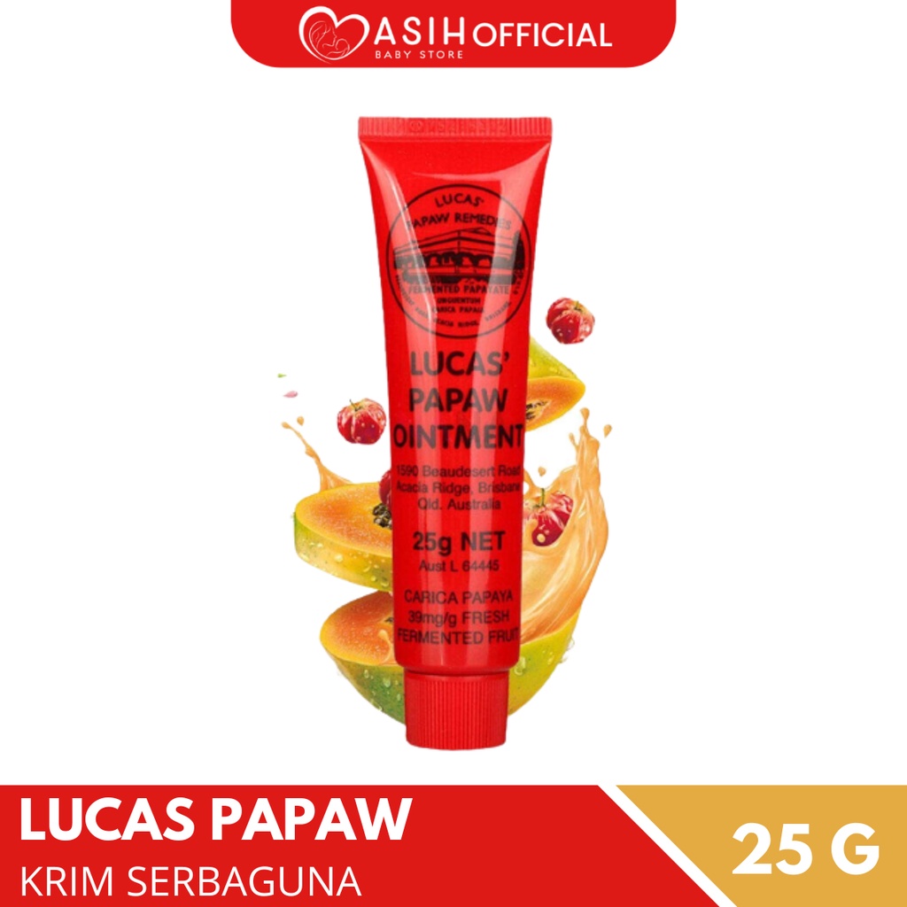 Diaper Cream Lucas Papaw Ointment 25g - Salep Ruam Popok Bayi Ampuh
