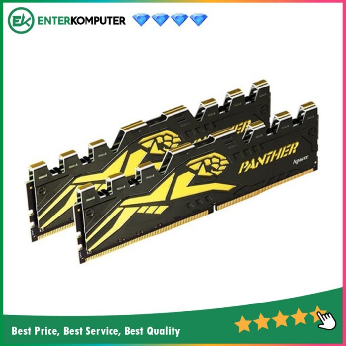 Apacer DDR4 PC25600 3200Mhz 16GB (2x8GB) - Panther Golden / RAM 16GB