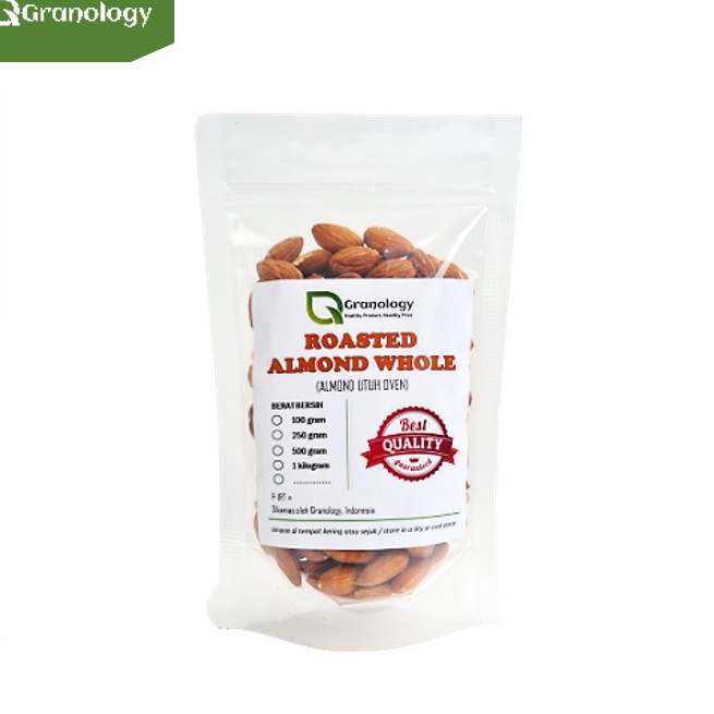 

w5❁Ready stock➾ Roasted Whole Almond / Kacang Almond Utuh Oven (100 gram) by Granology M54 ↔