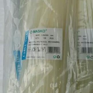 

langsung order saja] Kabel ties 30 cm putih 100 pcs
