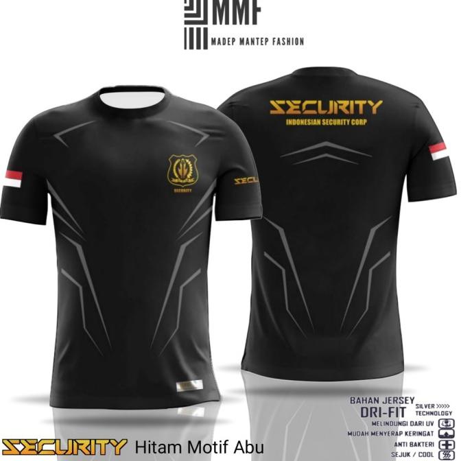 Kaos Security Satpam Model Terbaru Kaos Jersey Security Full Printing