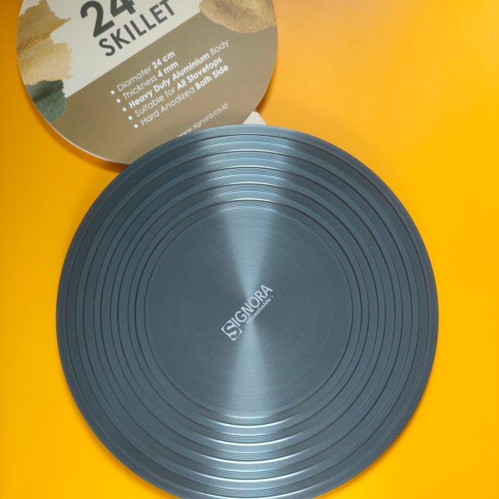 Terlaris Tatakan Kompor Gas Anti Noda Skillet 24Cm Skillet Signora