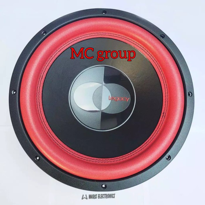 Speaker Subwoofer 12 Inch Legacy Double Coil Lg 1295-2 Woofer 12"