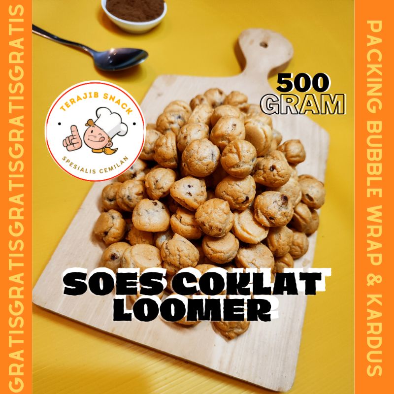 

KUE KERING SOES COKLAT 500 GRAM SNACK KILOAN SUS COKLAT
