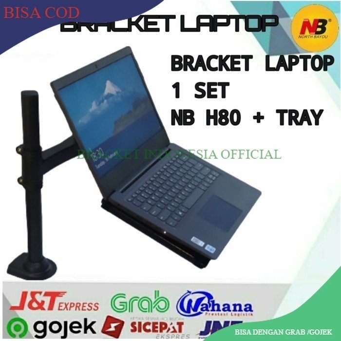 bracket Laptop North Bayou Bracket Note book + Tray Full Motion import