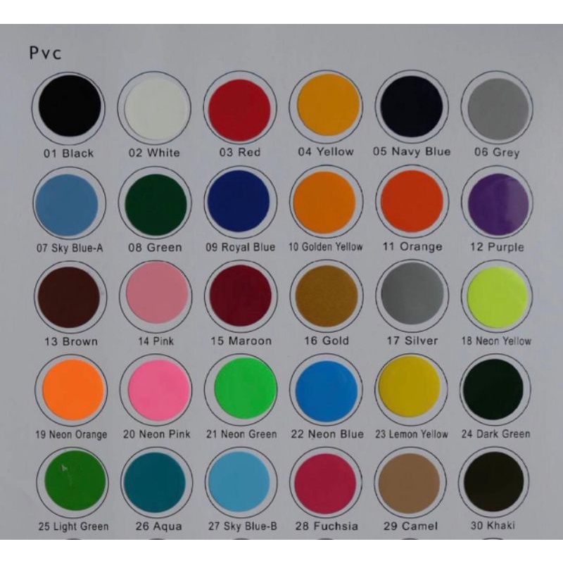 polyflex pvc Korea 1roll warna 1-17 premium quality