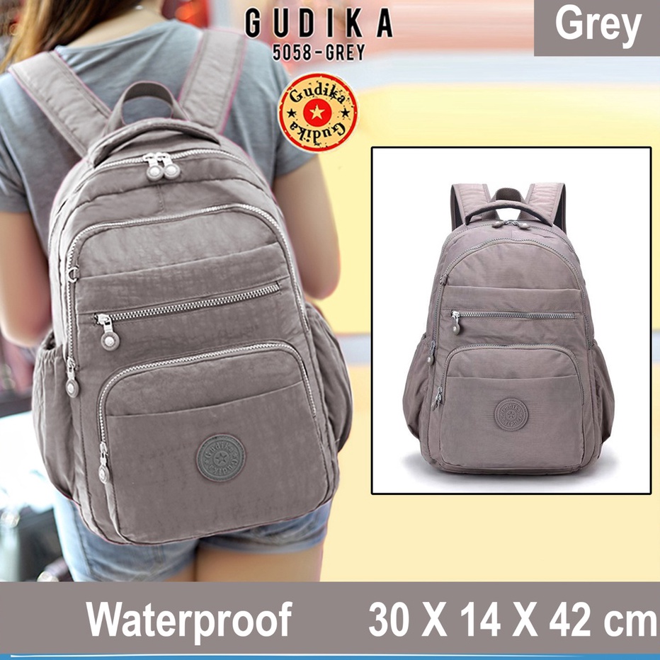 GROSIR Ransel Gudika 5058 - Tas Ransel Laptop Besar Backpack Laptop Waterproof Sekolah Anti Air Kore