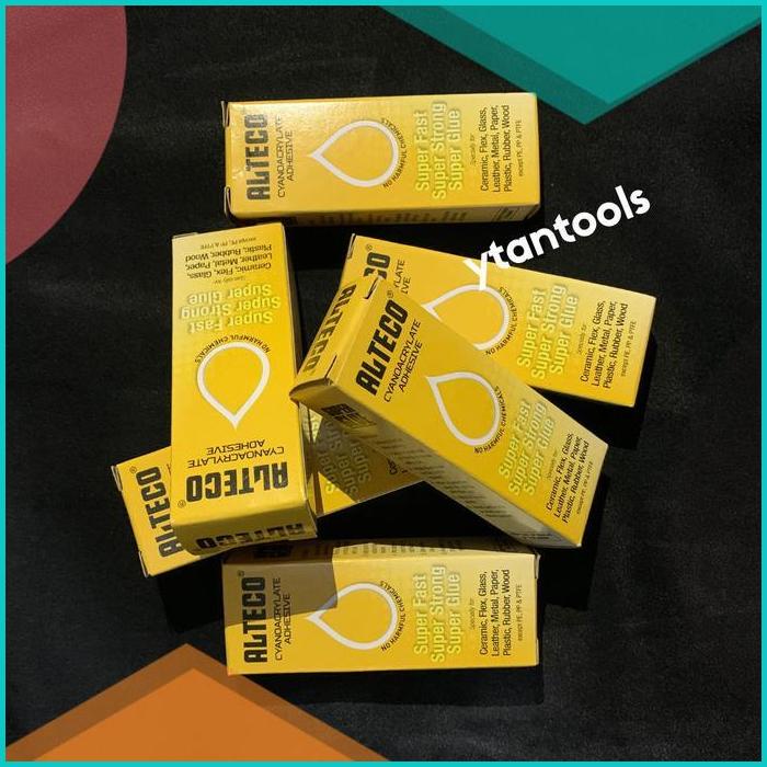 

Lem Alteco Kuning 20gr Lem G Cyanoacrylate Adhesive Asli 100% Original 14JVNZ3 tools n parts