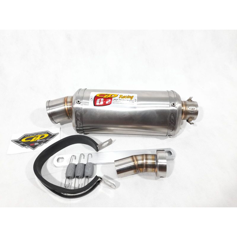 kenalpot CLD C2 Oval & bulat Honda beat,Scoopy,vario