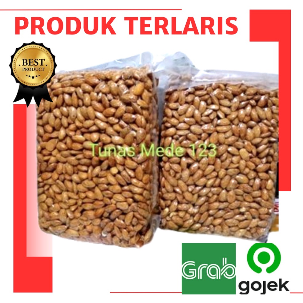 

Termurah Kacang almond panggang 1kg kupas matang gas !!