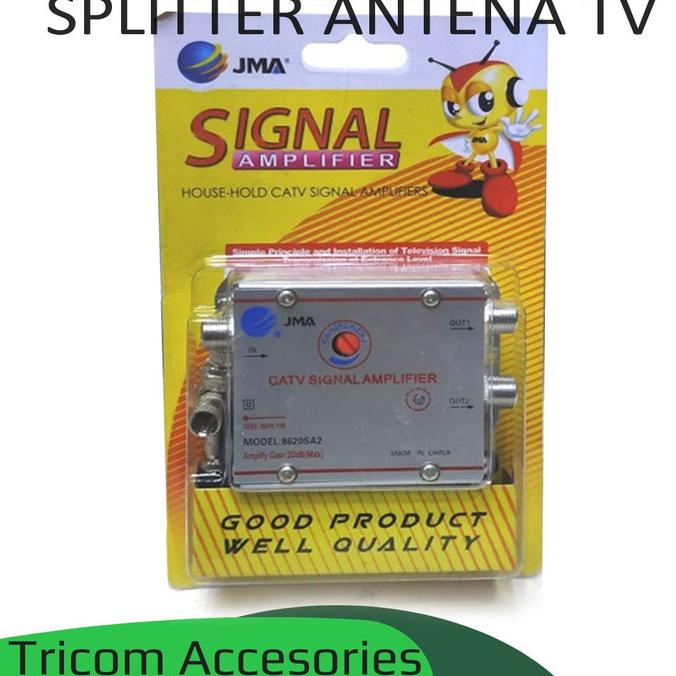 Best Seller Splitter Antena Tv 2 Cabang - Antena Paralel Catv Signal Amplifier Terbaik