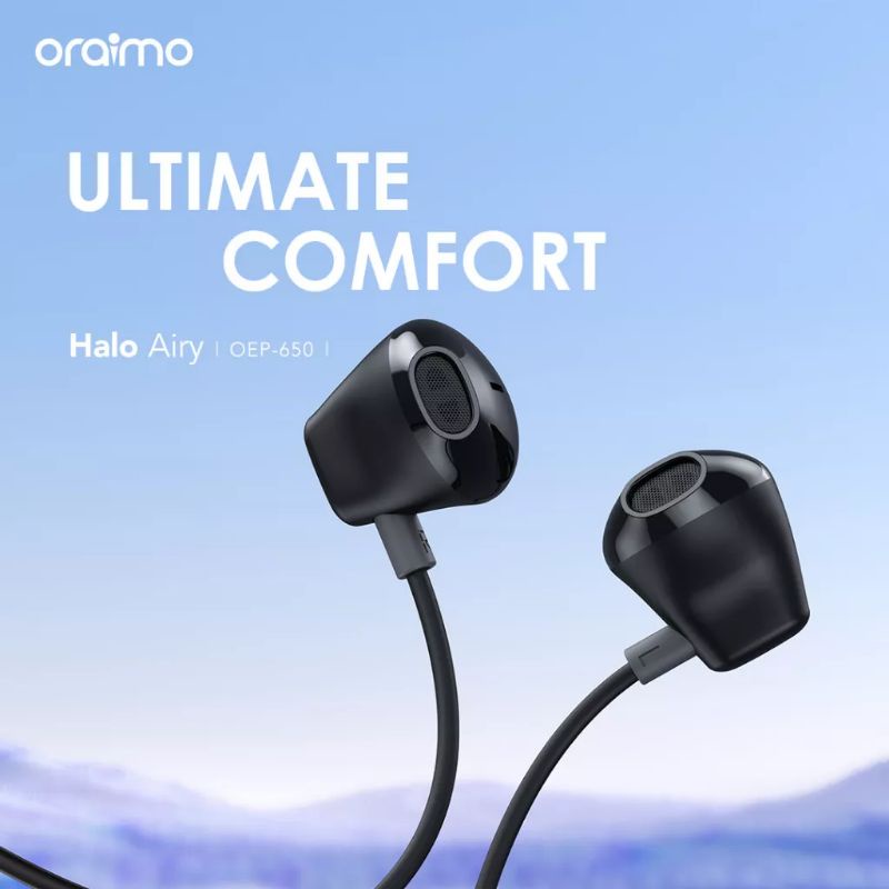 Oraimo Wired Earphone Kabel Handphone Type-C Halo C 1.2 OEP-650