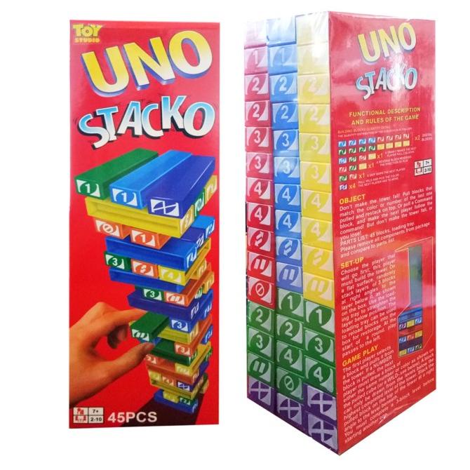 Uno Stacko / Uno Balok Ori / Uno Stacko Balok Susun Edukasi - Uno
