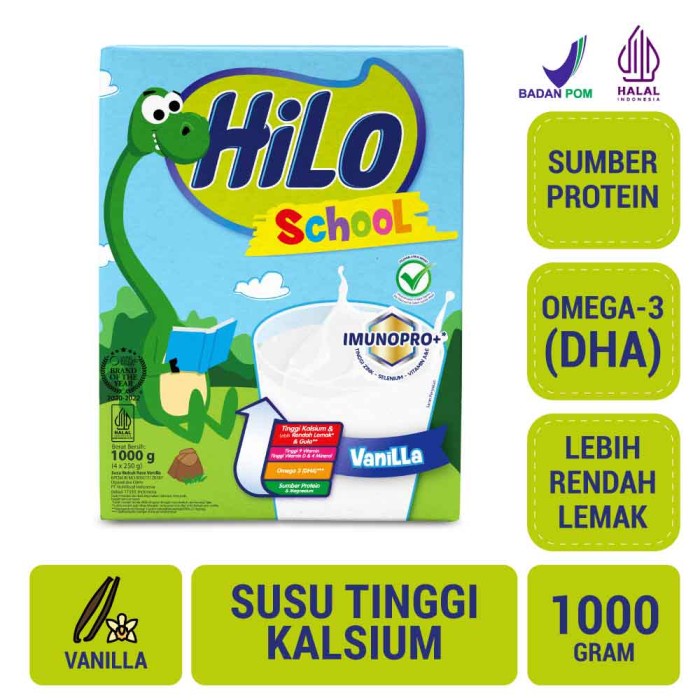 

HiLo School Vanilla 1000g - Susu Tinggi Kalsium