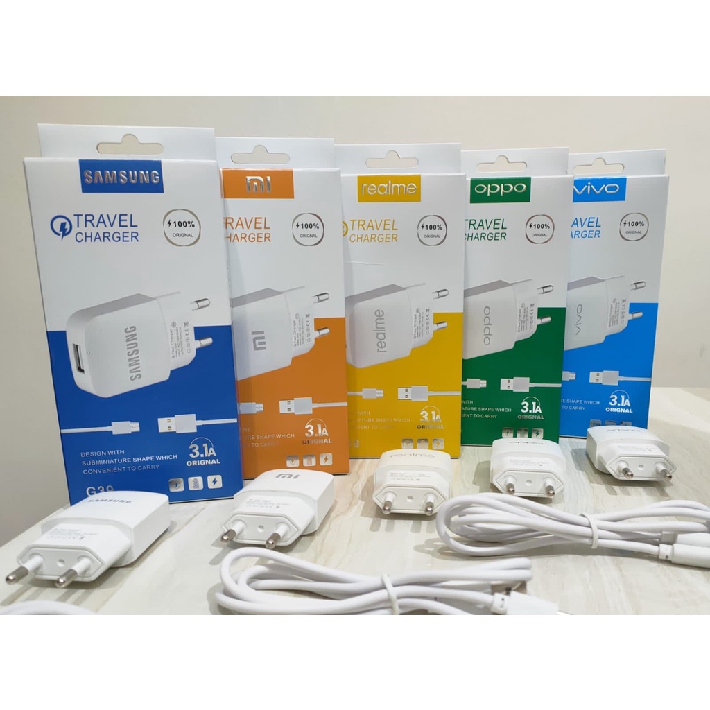 TC CHARGER G39 BRAND DELL MICRO USB 3.1A PACKING IMPORT