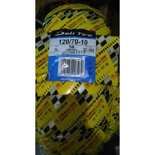 Ban Motor - Ban Vespa - Ban Belakang Vespa - Ban Swallow SC 103 - SC-103 TL - Tubeless - 120-70-10 -