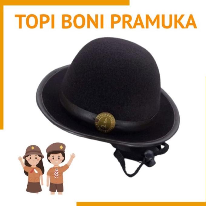 Topi Boni Pramuka Laken Putri / Topi Pramuka Sd, Smp