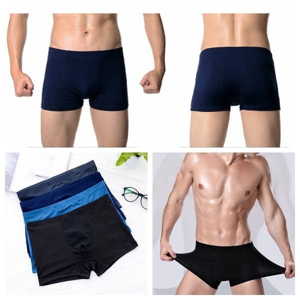 Celana Dalam Boxer Pria sexy Serat Bambu Celana Pendek Underman Men
